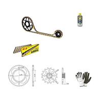 Compatible avec Yamaha XT E (3UW/3TB/4PT) 600 1992-92 PIGNON KIT CHAÎNE PIGNON pour Transmission Moto DID 520VX3 LUN 106 MAILLONS, PIGNON Acier P520-Z45, PIGNON P520-Z15 SPÉCIFIQUE