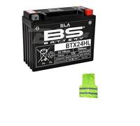 Compatible avec Yamaha XV Virago 1100 pour année 1989 à 1997, batterie YTX24HL-BS BS BTX24HL-BS SLA prête et chargée pour l'utilisation des batteries 21 Ah 12 V 205 x 87 x 162 mm active