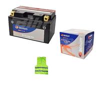 Compatible avec Yamaha YZF-R1 1000 per Anno 2006 al 2006 Batterie YTZ10S-BS Batteries TECNIUM BTZ10S-BS 8,6 AMPÈRES 12 Volts PRÊTES ET CHARGÉES 150X87X93MM