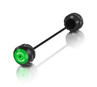 Compatible avec Z900SE Z 900SE 2023-2024 Moto Roue Avant Arrière Essieu Fourche Coulisseau Anti-Chute Coussin Protecteur Anti-Choc(Green Front)