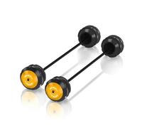 Compatible avec Z900SE Z 900SE 2023-2024 Moto Roue Avant Arrière Essieu Fourche Coulisseau Anti-Chute Coussin Protecteur Anti-Choc(Or)