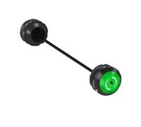 Compatible avec Z900SE Z 900SE 2023-2024 Moto Roue Avant Arrière Essieu Fourche Coulisseau Anti-Chute Coussin Protecteur Anti-Choc(Green Rear)