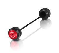 Compatible avec Z900SE Z 900SE 2023-2024 Moto Roue Avant Arrière Essieu Fourche Coulisseau Anti-Chute Coussin Protecteur Anti-Choc(Red Front)