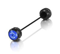 Compatible avec Z900SE Z 900SE 2023-2024 Moto Roue Avant Arrière Essieu Fourche Coulisseau Anti-Chute Coussin Protecteur Anti-Choc(Blue Front)