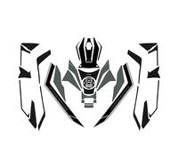 Compatible avec ZONTES 368G Kit d'autocollants de protection de réservoir de carburant de moto, résistants aux UV et aux rayures, avec design texturé 3D et poignée antidérapante (ensemble 1 +