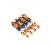 Compatible avec ZP1001 ZP1002 ZP1003 ZP1004 06 07 08 09 ZP1010 RC Voiture Amélioration Pièces Extérieures Métal pour Ressort Amortisseur Hydraulique Amortisseurs RC(Yellow)