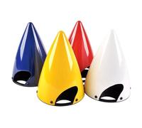 Compatible avec ZYHOBBY Couvercle d'hélice Conique Pointu en Fibre de Carbone for modèle d'avion RC à 2 pales 2,75'' 3,5'' 4,5'' 5,5'' Pouces(4 inch Orange)