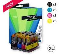 Compatible - Brother LC221 - LC223 - LC225 - LC227 - LC229 - Cartouche Noir et couleurs P3KB223B/CL