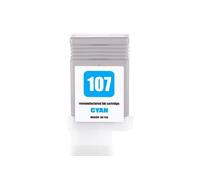 Compatible Canon 6706B001 / PFI-107C Cartouche d’encre Cyan