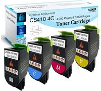 Compatible Cartouche De Toner Pour Lexmark Cs310Dn Cs310N Cs310Dtn Cs410N Cs410Dn Cs410Dtn Cs510De Cs510Dte Imprimante 4000 & 3000 Pages 70C2Hk0 70C2Hc0 70C2Hm0 70C2Hy0 (Bk/C/Y/M[ENC943268]