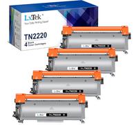 Compatible Cartouche De Toner Remplacement Pour Brother Tn2220 Tn2010 Pour Hl-2130 Mfc-7360N Dcp-7055W Mfc-7460Dn Hl-2240 Dcp-7060D Hl-2240D Hl-2250Dn Fax-2840 Fax-2940 (Noir, 4-Pack)