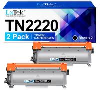 Compatible Cartouche De Toner Remplacement Pour Brother Tn2220 Tn2010 Pour Mfc-7360N Dcp-7055 Hl-2130 Mfc-7460Dn Hl-2240 Hl-2240D Hl-2250Dn Fax-2840 Fax-2940 (Noir, 2-Pack)[Cartouche823]