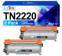 Compatible Cartouche De Toner Remplacement Pour Brother Tn2220 Tn2010 Pour Mfc-7360N Dcp-7055 Hl-2130 Mfc-7460Dn Hl-2240 Hl-2240D Hl-2250Dn Fax-2840 Fax-2940 (Noir, 2-Pack)