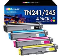 Compatible Cartouche de Toner Remplacement pour TN241 TN245 pour MFC-9330CDW DCP-9020CDW MFC-9340CDW HL-3140CW HL-3150CDW MFC-9140CDN HL-3170CDW (Noir Cyan Magenta Jaune, 4-Pack)