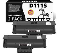 Compatible Cartouche De Toner Samsung Mlt-D111S Mlt D111S D111L Pour Xpress M2070Fw M2026W M2070W M2026 M2022W M2070 M2022 M2020 M2020W M2021 M2071(Noir, 2-Pack)[ENC943149]