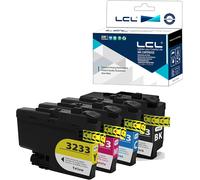 Compatible Cartouche D'Encre Lc-3233 Lc3233 Xl Lc3233Xl Lc3233Bk Lc-3233Bk Lc-3233C Lc-3233M Lc-3233Y Pigment ¿1Noir 1Cyan 1 Magenta 1Jaune¿ Remplacement Pour Brother Dpc-J1100Dw[Marque2522]