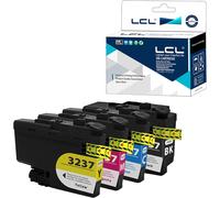 Compatible Cartouche d'encre LC-3237 LC3237 XL LC3237XL LC3237BK LC-3237BK LC-3237C LC-3237M LC-3237Y Pigment (1Noir 1Cyan 1 Magenta 1 Jaune) Remplacement pour Brother MFC-J5945DW MFC-J6945DW