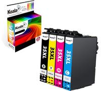 Compatible Cartouche d'Encre Replacement pour Epson 35 XL 35XL T3591 T3592 T3593 T3594 pour Workforce Pro WF-4720DWF WF-4725DWF WF-4730DTWF WF-4740DTWF (1 Noir,1 Cyan,1 Magenta,1 Jaune)