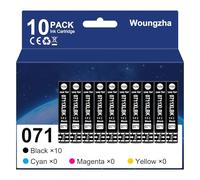 Compatible Cartouches d'encre de Remplacement pour Epson T0711 T0712 T0713 T0714 pour Epson Stylus SX218 SX515W DX4000 DX4400 DX7400 DX8400 SX115 SX205 SX215 SX405 SX210 (10 Paquets)