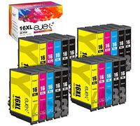 ejet Compatible Cartouches d'encre Remplacement pour Epson 16XL pour Workforce WF-2510 WF-2760 WF-2750 WF-2660 WF-2630 WF-2650 WF-2530 WF-2540 WF-2520 WF-2010 (Noir Cyan Magenta Jaune, 20-Pack)
