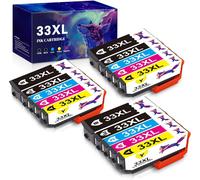 Compatible Cartouches d'encre Remplacement pour Epson 33 XL 33XL pour Expression Premium XP-7100 XP-540 XP-530 XP-830 XP-900 XP-640 XP-630 (15 Pack)