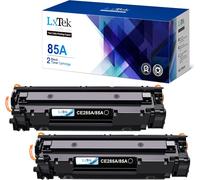 Compatible CE285A 85A Cartouche de Toner pour HP Laserjet Pro P1100 P1102 P1102W P1005 P1006 P1109W P1108 P1106 P1109 M1132 M1212nf M1210 M1217nfw M1136,Canon LBP6000 LBP3010 (2 Noir)