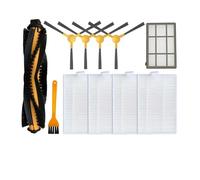 Compatible Compatible avec Create Ikohs Netbot S18 Robot Aspirateur Rouleau Filtre Hepa Chiffons de Nettoyage Brosse latérale Filtre Primaire Pièce de Rechange(Set B)
