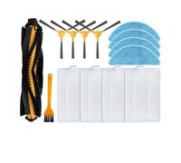 Compatible Compatible avec Create Ikohs Netbot S18 Robot Aspirateur Rouleau Filtre Hepa Chiffons de Nettoyage Brosse latérale Filtre Primaire Pièce de Rechange(Set C)