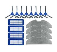 Compatible Compatible avec Eufy Robovac G10, G30 Robot aspirateur pièce de Rechange Accessoire Filtre Hepa Brosse latérale vadrouille Chiffon Chiffon de Remplacement(Set I)