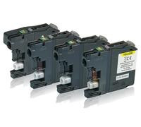 Compatible Encre pour brother LC-127XL Valbpxxl Contient 4x cartouche d'encre