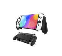 compatible Étui de protection tout-en-un multifonctionnel JYS NS218 avec poignée pour console de jeux Switch OLED (noir)