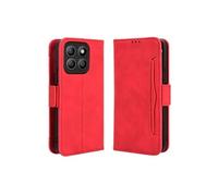 Compatible Etui Pour FOXDOCK Honor X8C 4G Haute Qualité Incision Précise Fonction Baillou Unique Rouge
