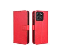 Compatible Etui Pour Honor X8C 4G Unique Incision Précise Fonction Baillou Haute Qualité FOXDOCK Rouge
