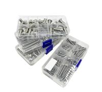 Compatible for 2 jeux de vis à douille hexagonale M2 .5 M3 M4 M5 M6 M8 M10, A2-70, tête bouton, Kit d'assortiment boulons Machine métrique(M2 320PCS)