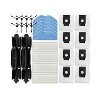 Compatible for 360 ， S8 S8 Plus 2S EZVIZ RE4 Plus RE5 Plus pièces de rechange rouleau brosse latérale filtre vadrouille chiffon sac à poussière Robot aspirateur(Set T)