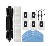 Compatible for 360 ， S8 S8 Plus 2S EZVIZ RE4 Plus RE5 Plus pièces de rechange rouleau brosse latérale filtre vadrouille chiffon sac à poussière Robot aspirateur(Set N)