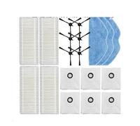 Compatible for 360 ， S8 S8 Plus 2S EZVIZ RE4 Plus RE5 Plus pièces de rechange rouleau brosse latérale filtre vadrouille chiffon sac à poussière Robot aspirateur(Q)