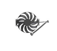 Compatible For ASUS, Dual Radeon RX 6650 XT RX 6600 RX 6600 XT RX 6650 XT Ventilateur 95 Mm T129215SU RX6650XT RX6600 RX6600XT RX6650 XT Ventilateur Graphique(Right fan)
