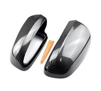 Compatible for Audi A4 B6 B7 A6 C6 S4 couvercles de rétroviseurs latéraux Sportback noir brillant 2003 2004 2005 2006 2007(Carbon Look black)