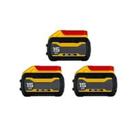 Compatible for Batterie Dewalt 20V/60V 18V/54V 15Ah Lithium ION 21700 cellules Pack Rechargeable Kit d'outils électriques sans Fil DCB615(3-Pack 15.0AH)