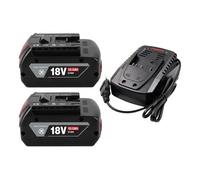 Compatible For Bosch 18V, Outil Sans Fil Professionnel Bat609 Bat618 Gba18v80 18V 10000mAh Batterie D'outil Électrique De Remplacement(BS 10AhX2 CX1)