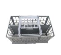 Compatible for Bosch, boîte de rangement for couverts de lave-vaisselle | De style boîte, à encastrer, intérieur divisé, crochets sur rail, corps empilable