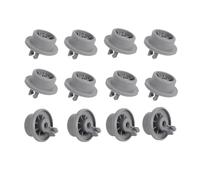 Compatible For Bosch, Siemens, Neff, Roues De Panier De Support De Lave-vaisselle Pièces De Rechange Roues De Support De Machine À Laver La Vaisselle 12 Pièces Roues De Lave-vaisselle