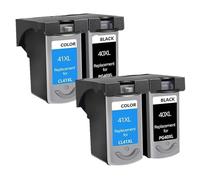Compatible for Canon Pixma MP140 MP160 MX300 MX310 iP1600 iP1800 imprimante PG-40 CL-41 Jeu de Cartouches d'encre(2Black 2Color)