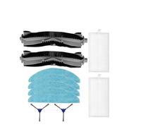 Compatible for Cecotec, Kit de remplacement M50 | Brosses latérales, filtre piège la poussière, rouleaux de raclette, kit de remplacement