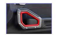 Compatible For Chery JETOUR T2 2023 2024 Car Inner Door Handle Panel Pull Trim Cover Carbon Fiber Interior Accessories(Red 3pcs)