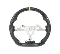 Compatible For Chevrolet Corvette C6 Z06 Zr1 2006 2007 2008 2009 2010 2011 Hydro Print Carbon Fiber Leather Perforated Steering Wheel(Yellow stipe)