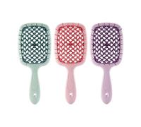 Compatible for coussin d'air peigne sec et humide double usage cheveux moelleux maison tête Massage peignes de coiffure brosse démêlante 3 pièces