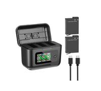 Compatible for DJI, for Action 6 5 4 3 Pro, Batterie 2200mAh for Action 5 Action 6, Chargeur De Batteries, Accessoires De Caméra De Sport(2BatteryWithCharger)