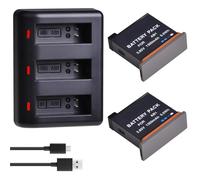 Compatible for DJI Osmo AB1, Batterie remplaçable 1300 mAh et Accessoire de Chargeur(2 Battery Set)